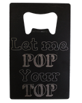 Pop your top bottle opener