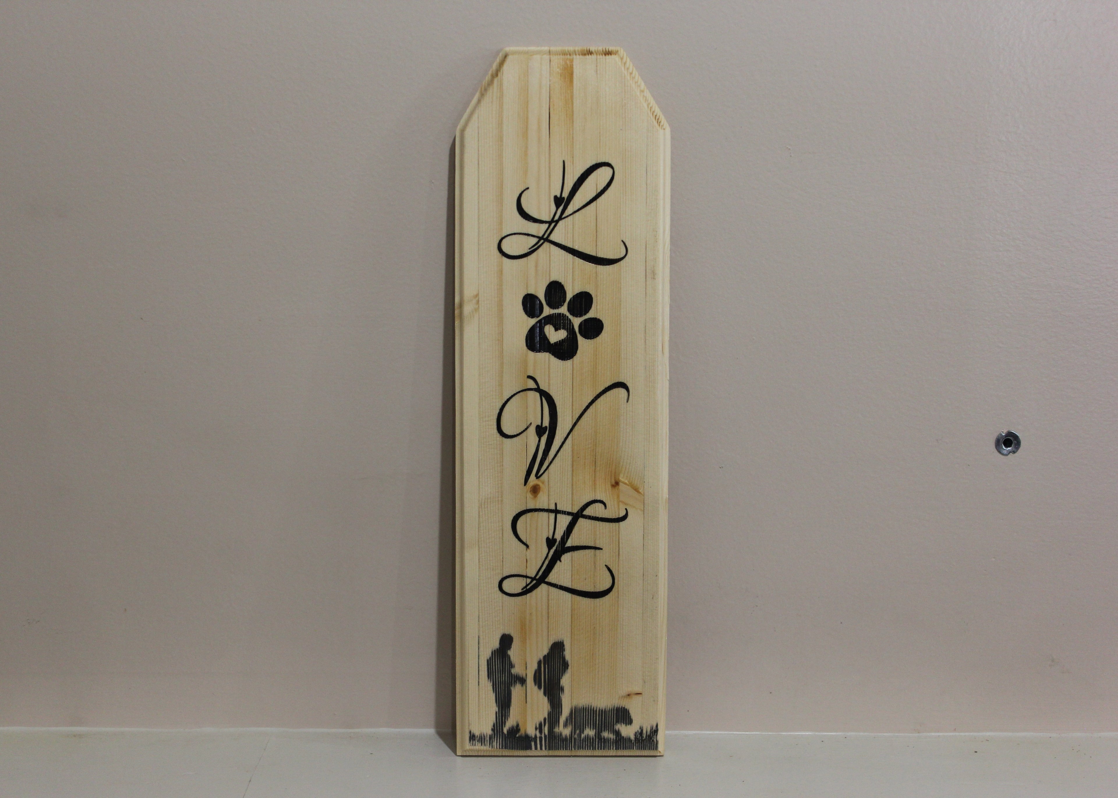 Love wood sign 5x7