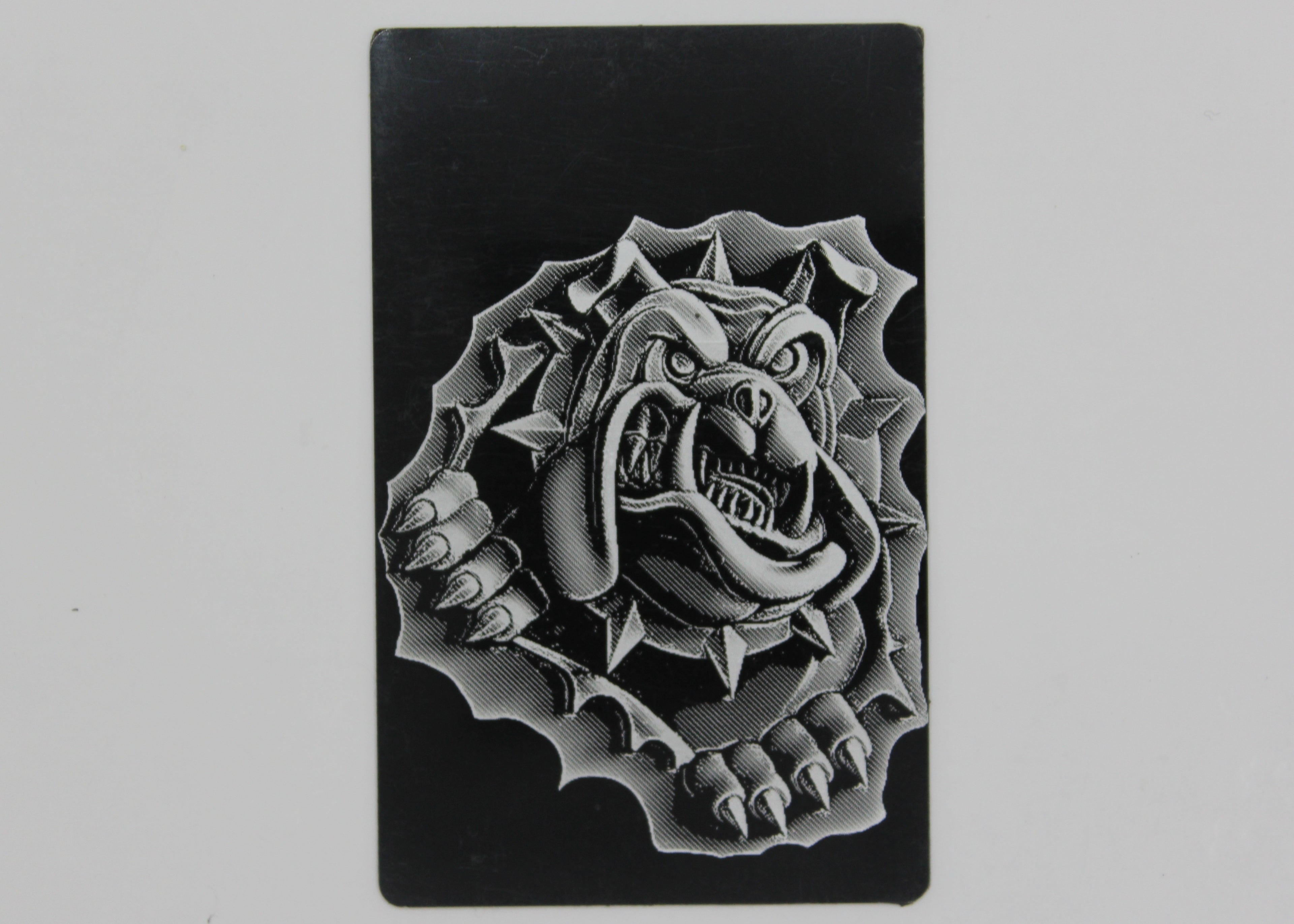 Dog 3 1/2x2 metal magnet