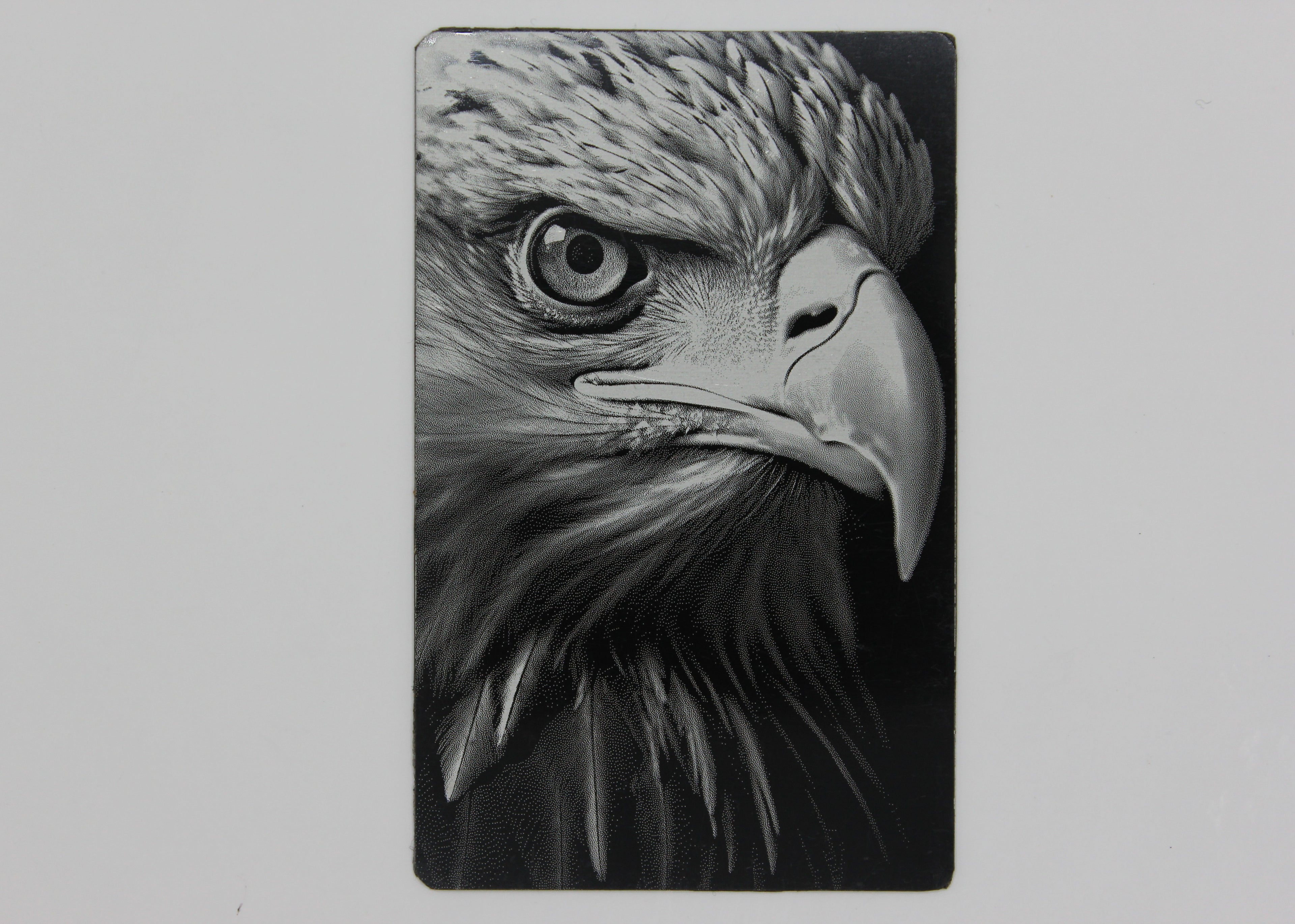 Eagle 3 1/2x2 metal magnet