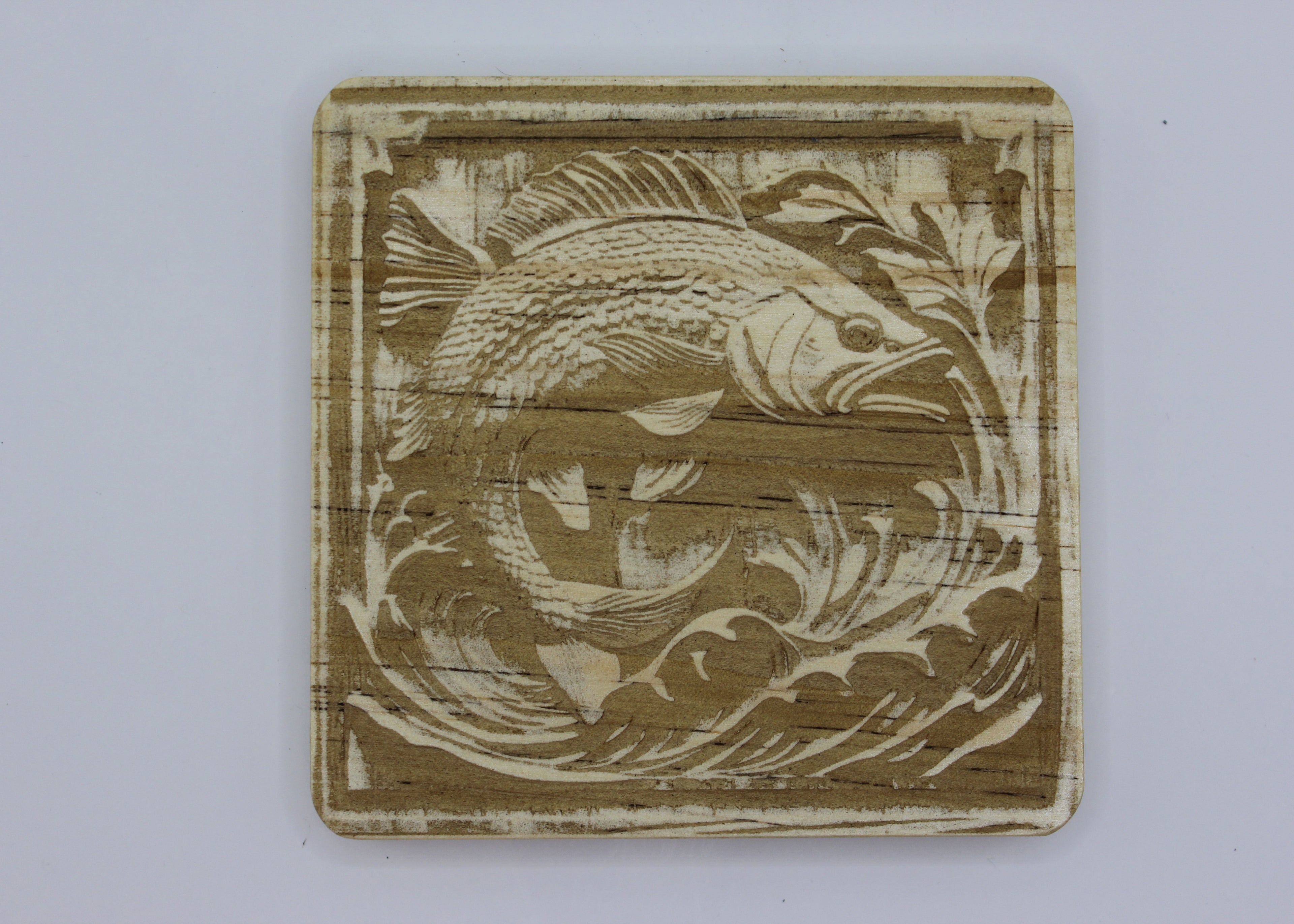 wood coaster fish