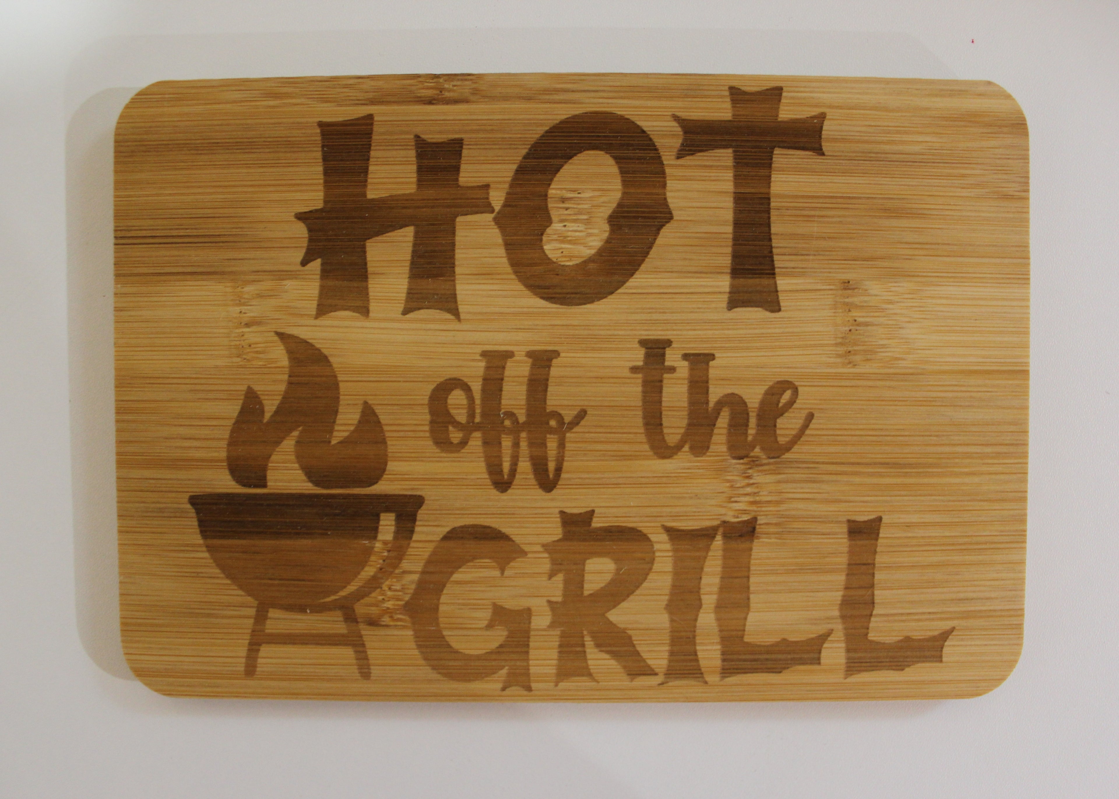 Hot off Grill 9x6 bamboo cutting board