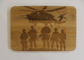 Military 9x6 bamboo cutting board